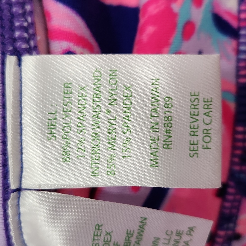 Lilly Pulitzer Colorful Cropped Weekender Luxletic Leggings Size S - Picture 8 of 9